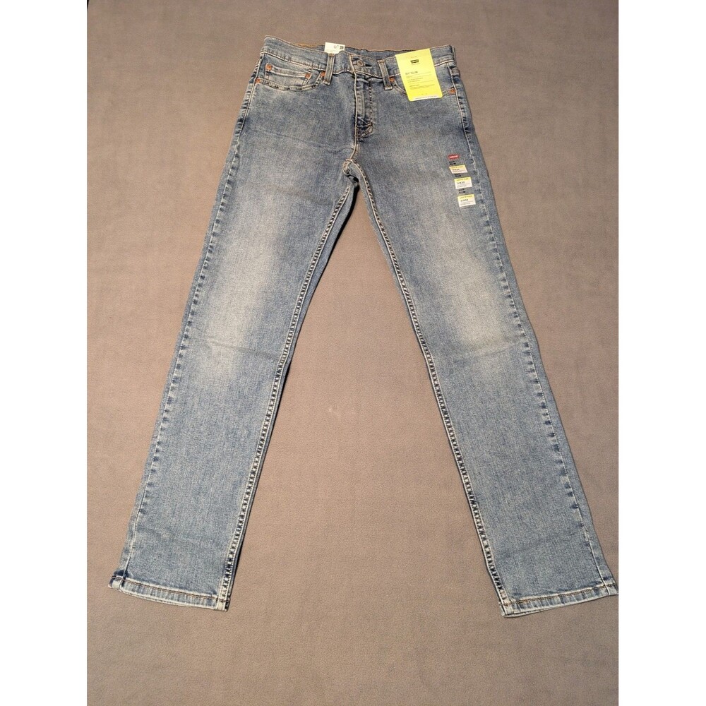 Levi's 511 Slim Flex Stretch Men's Jeans W31 L32 Light Wash Denim 5-Pocket Blue